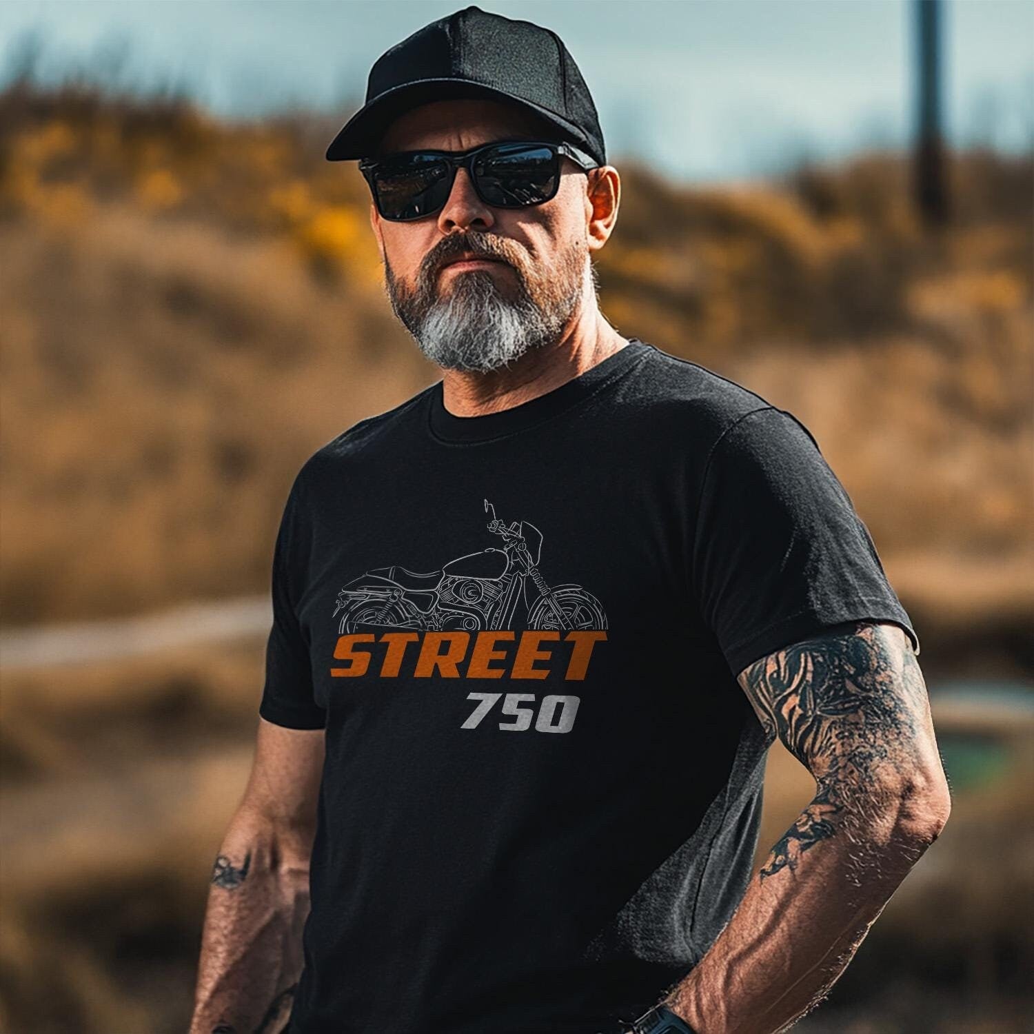 Harley-Davidson Street 750 Inspired T-Shirt - Biker Motorcycle Tee Shirt