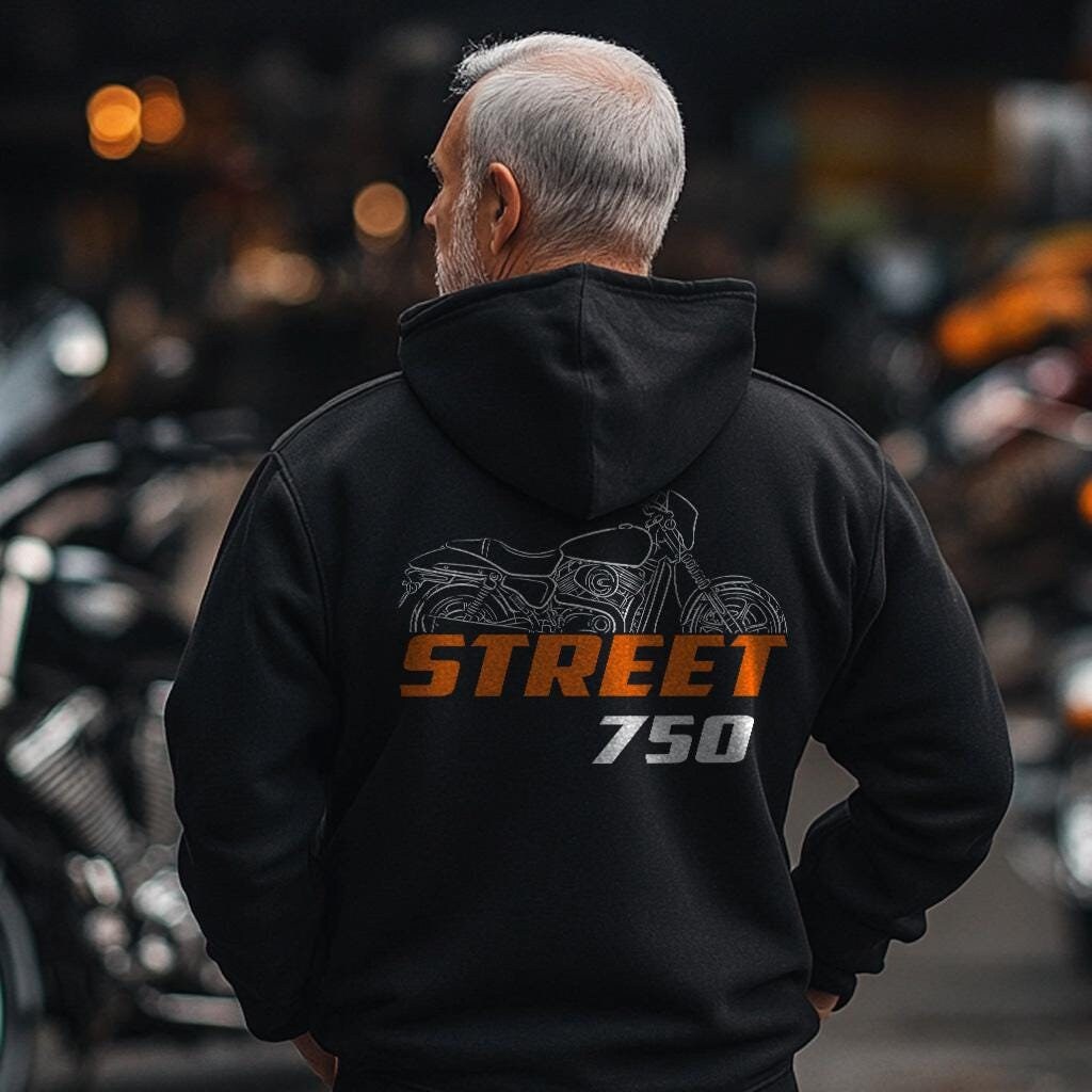 Harley-Davidson Street 750 Inspired Hoodie - Biker Motorcycle Sweatshirt