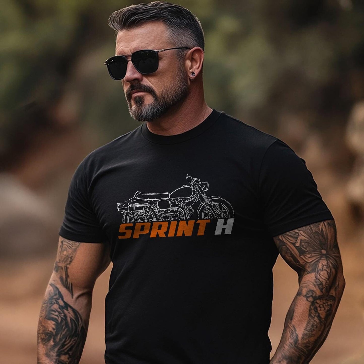 Harley-Davidson Sprint H Inspired T-Shirt - Biker Motorcycle Tee Shirt