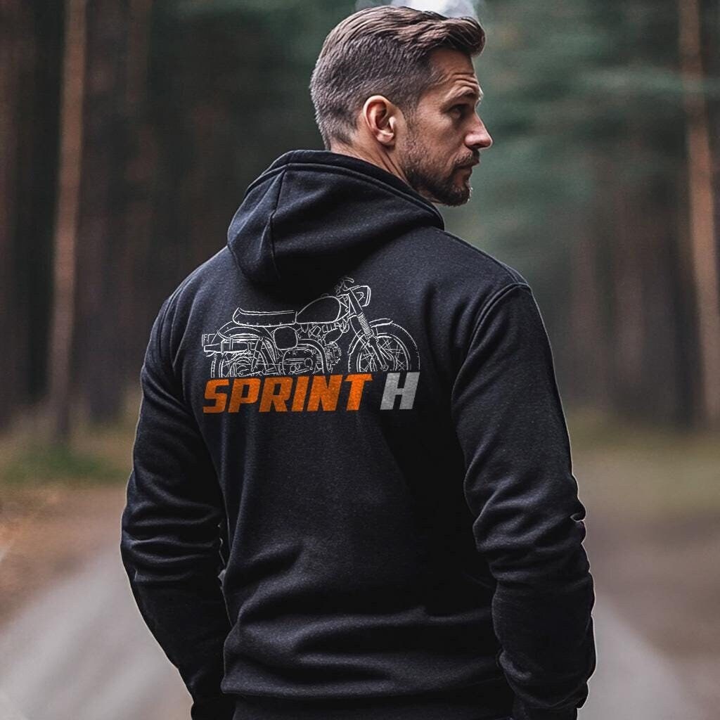 Harley-Davidson Sprint H Inspired Hoodie - Biker Motorcycle Sweatshirt
