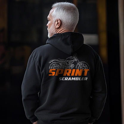 Harley-Davidson Sprint ERS 350 Scrambler Inspired Hoodie - Biker Motorcycle Sweatshirt