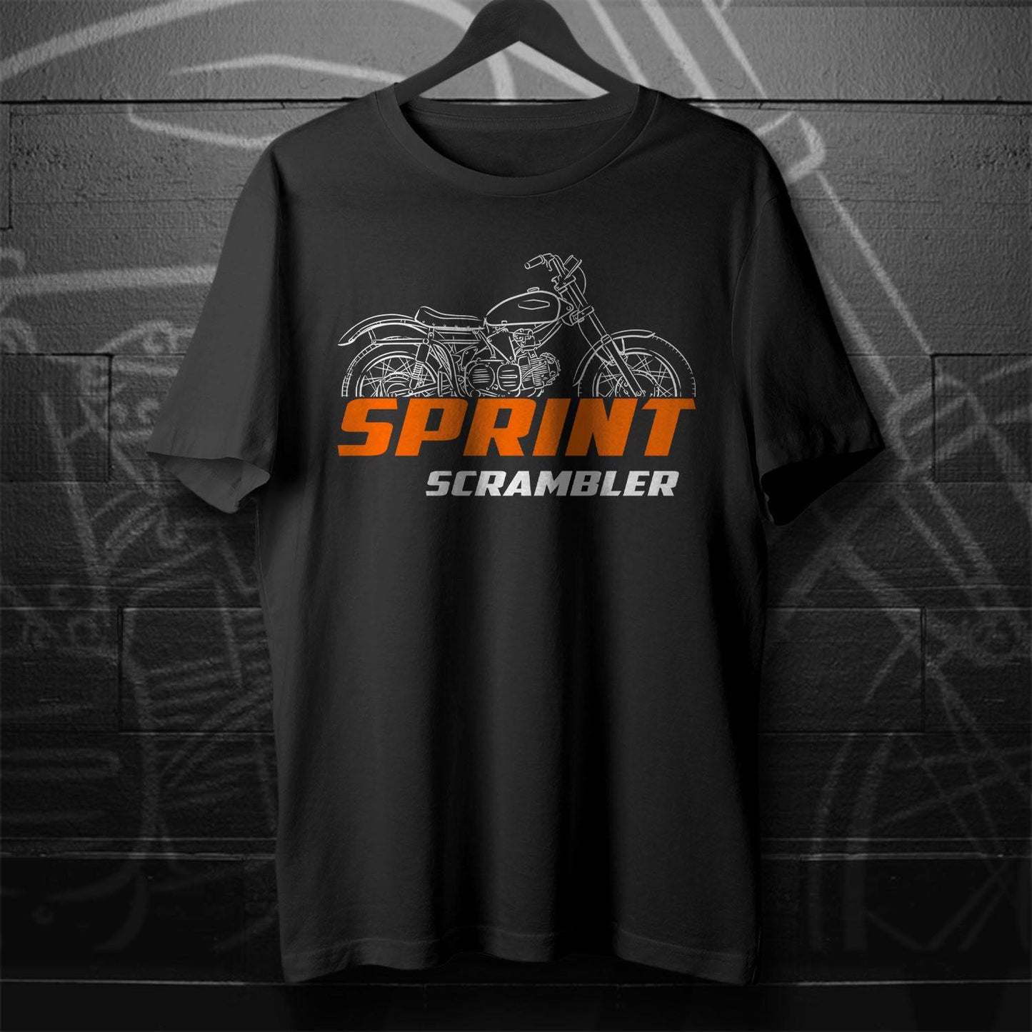 Harley-Davidson Sprint ERS 350 Scrambler Inspired T-Shirt - Biker Motorcycle Tee Shirt