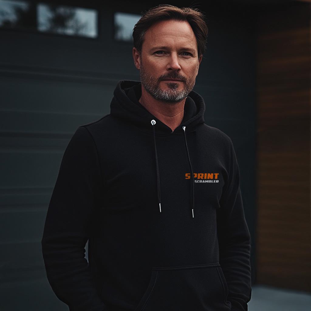 Harley-Davidson Sprint ERS 350 Scrambler Inspired Hoodie - Biker Motorcycle Sweatshirt