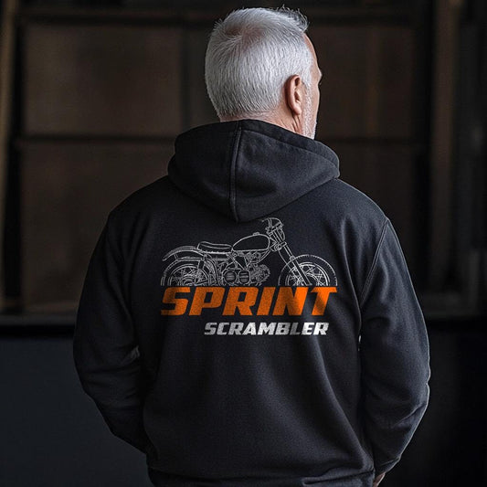 Harley-Davidson Sprint CRS Scrambler Inspired Hoodie - Biker Motorcycle Sweatshirt