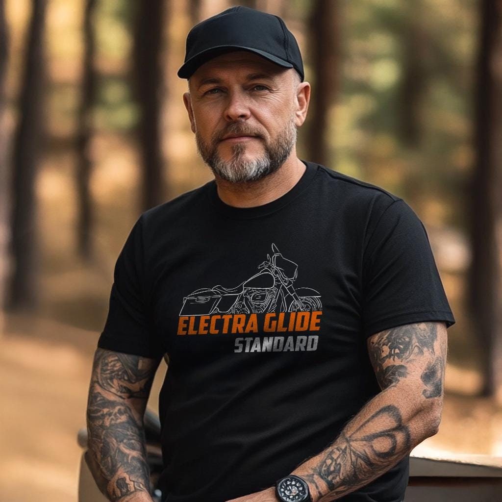 arley-Davidson FLHT Electra Glide Standard Inspired T-Shirt - Biker Motorcycle Tee Shirt