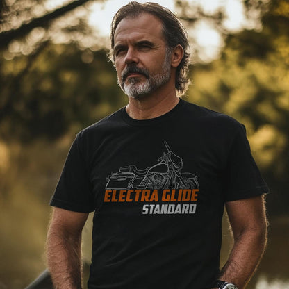 Harley-Davidson Electra Glide Standard FLHT & FLHTI Inspired T-Shirt - Biker Motorcycle Tee Shirt