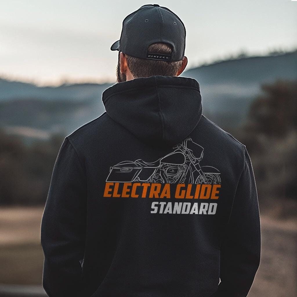 Harley-Davidson FLHT Electra Glide Standard Inspired Hoodie - Biker Motorcycle Sweatshirt