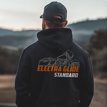 Harley-Davidson FLHT Electra Glide Standard Inspired Hoodie - Biker Motorcycle Sweatshirt