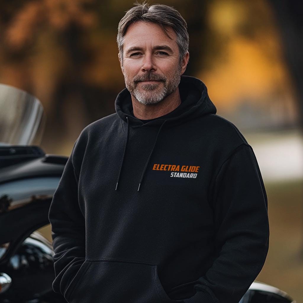Harley-Davidson FLHT Electra Glide Standard Inspired Hoodie - Biker Motorcycle Sweatshirt