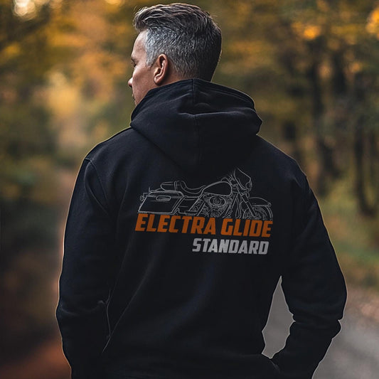 Harley-Davidson Electra Glide Standard FLHT & FLHTI Inspired Hoodie - Biker Motorcycle Sweatshirt