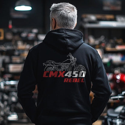 Honda CMX450C Rebel Inspired Hoodie - Motorcycle Sweatshirt
