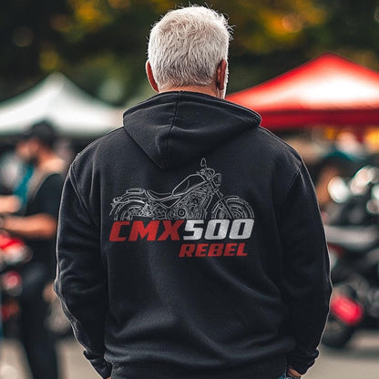 Honda CMX 500 & 500SE Rebel Inspired Hoodie - Motorcycle Sweatshirt