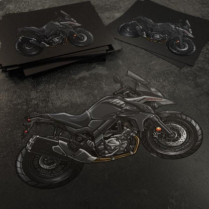 Suzuki V-Strom 650 Inspired Stickers - Set of 3 Biker Motorcycle Decals