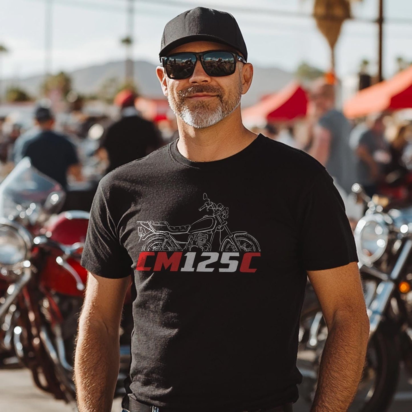 Honda CM125C & T T-Shirt - Motorcycle Tee Shirt
