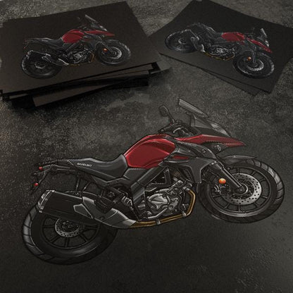 Suzuki V-Strom 650 Inspired Stickers - Set of 3 Biker Motorcycle Decals
