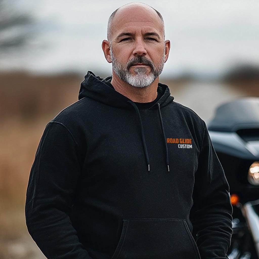 Harley-Davidson Road Glide Custom FLTRX Inspired Hoodie - Biker Motorcycle Sweatshirt