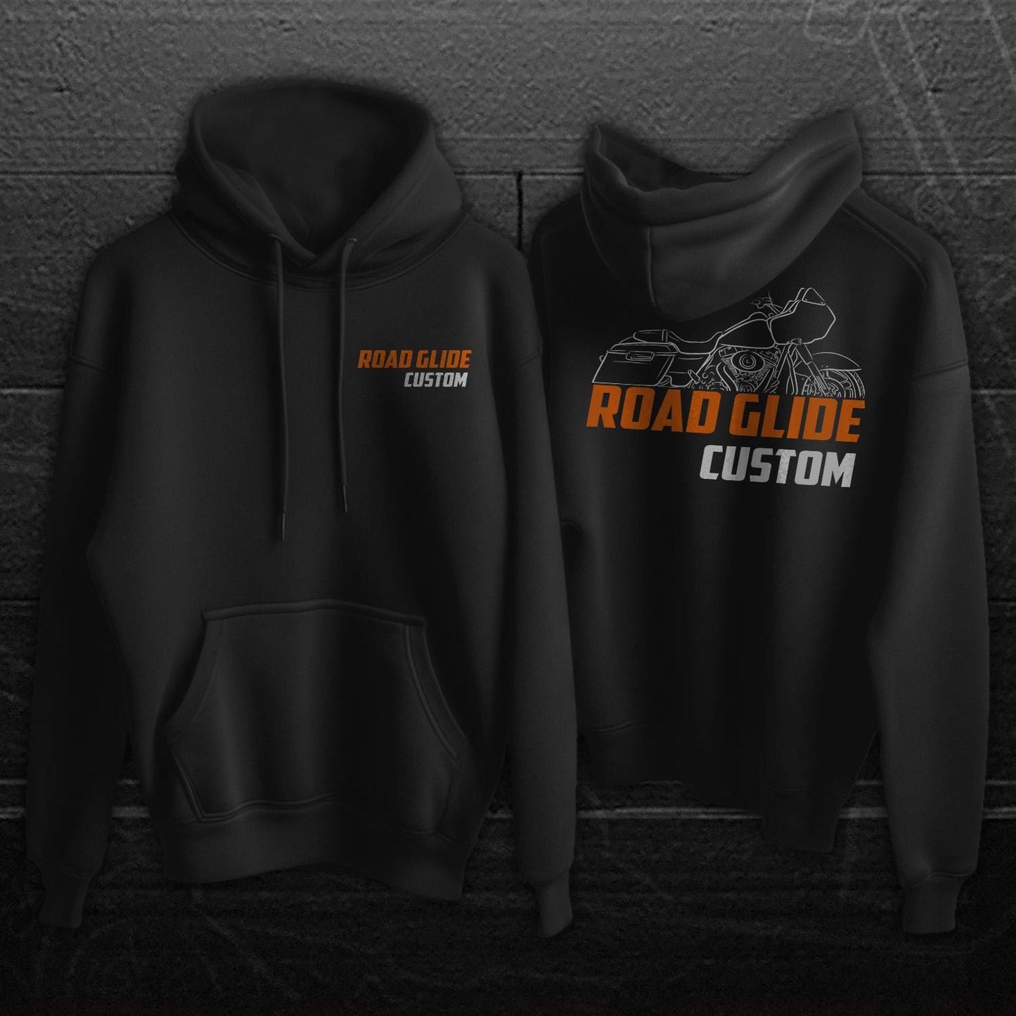 Harley-Davidson Road Glide Custom FLTRX Inspired Hoodie - Biker Motorcycle Sweatshirt