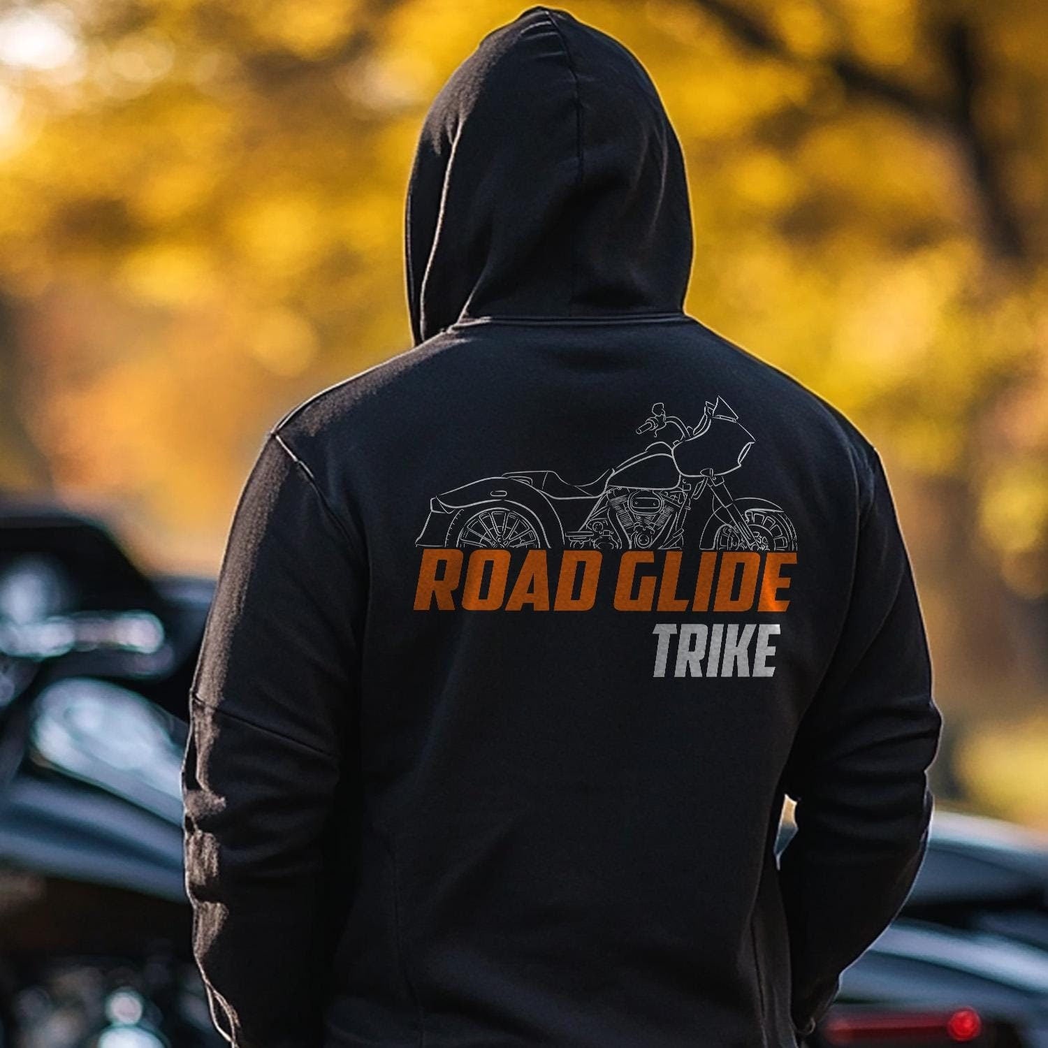 Harley-Davidson Road Glide 3 FLTRT Inspired Hoodie - Biker Motorcycle Sweatshirt