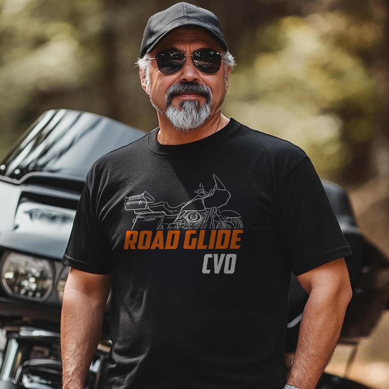 Harley-Davidson CVO Road Glide FLTRSEI 2000-01 Inspired T-Shirt - Biker Motorcycle Tee Shirt