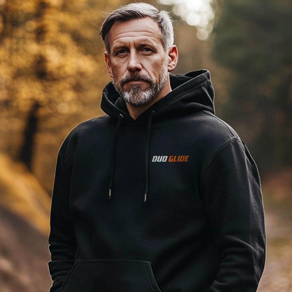 Harley-Davidson Duo Glide FL FLH FLF fLHF Inspired Hoodie - Biker Motorcycle Sweatshirt