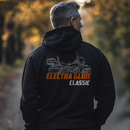 Harley-Davidson FLHC 80 Electra Glide Classic Inspired Hoodie - Biker Motorcycle Sweatshirt