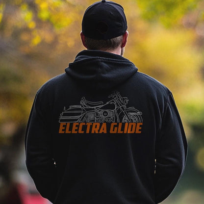 Harley-Davidson FLH 1200 Inspired Hoodie - Biker Motorcycle Sweatshirt