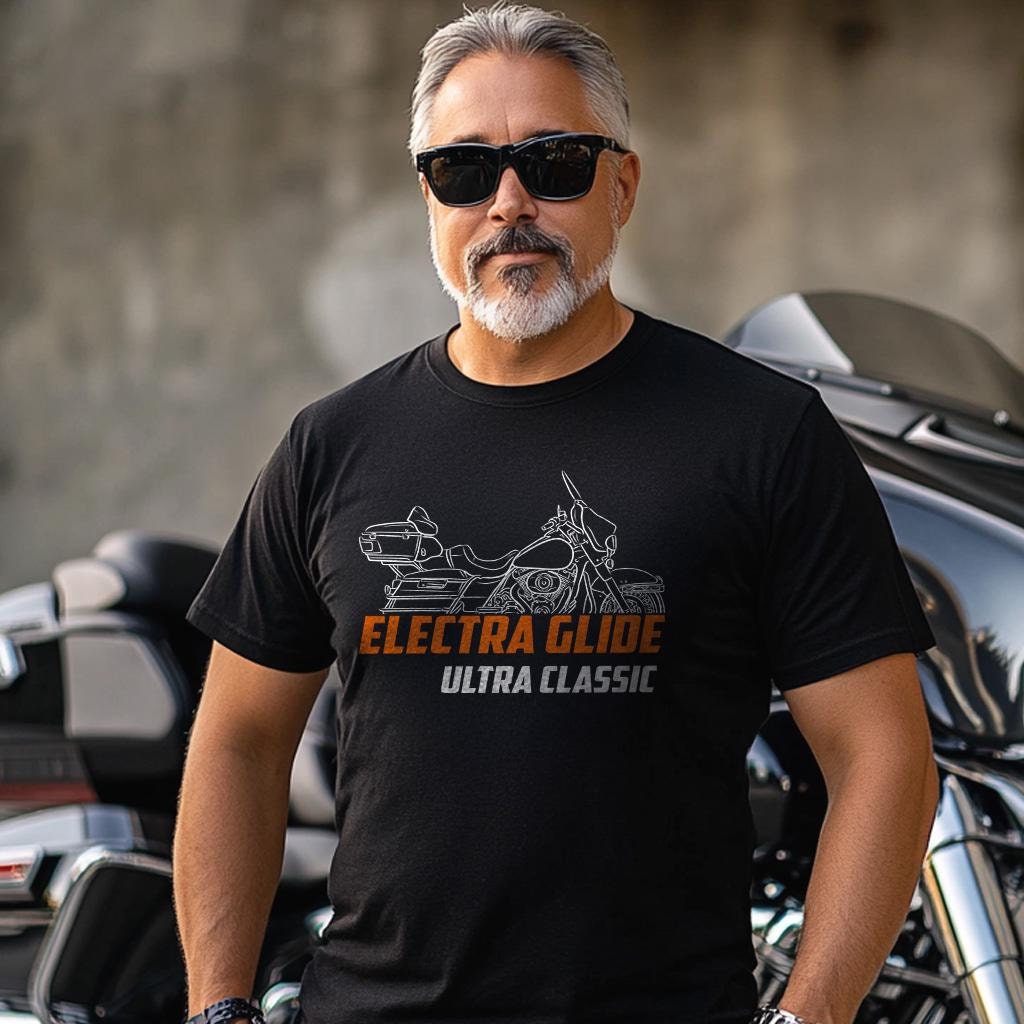 Harley-Davidson Electra Glide Ultra Classic FLHTCU Inspired T-Shirt - Biker Motorcycle Tee Shirt