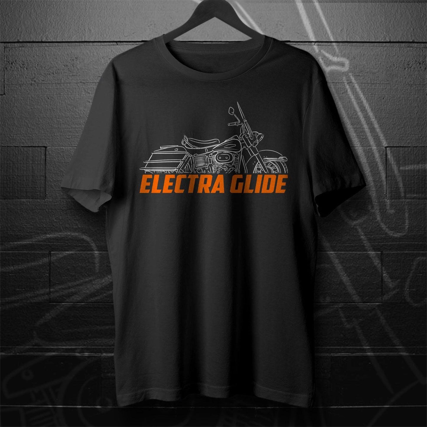 Harley-Davidson FLH 1200 Inspired T-Shirt - Biker Motorcycle Tee Shirt