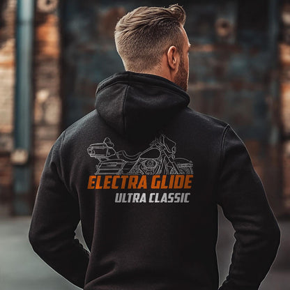 Harley-Davidson Electra Glide Ultra Classic FLHTCU Inspired Hoodie - Biker Motorcycle Sweatshirt