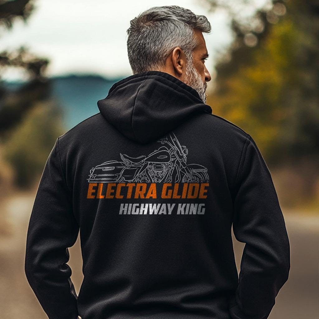 Harley-Davidson Electra Glide Highway King 2023 Inspired Hoodie - Biker Motorcycle Sweatshirt