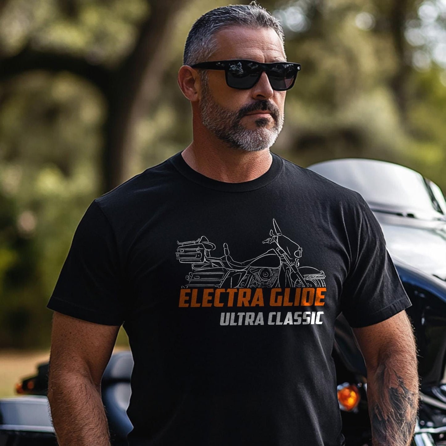 Harley-Davidson Electra Glide Ultra Classic FLHTCU Inspired T-Shirt - Biker Motorcycle Tee Shirt