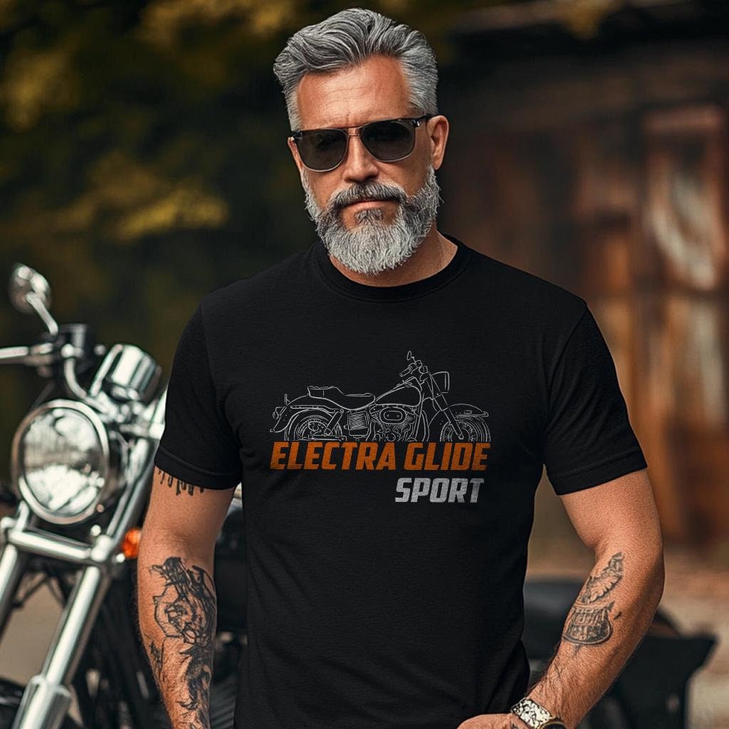 Harley-Davidson Electra Glide Sport FLHS Inspired T-Shirt - Biker Motorcycle Tee Shirt