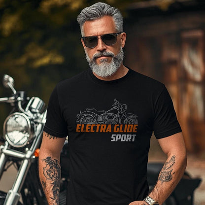 Harley-Davidson Electra Glide Sport FLHS Inspired T-Shirt - Biker Motorcycle Tee Shirt