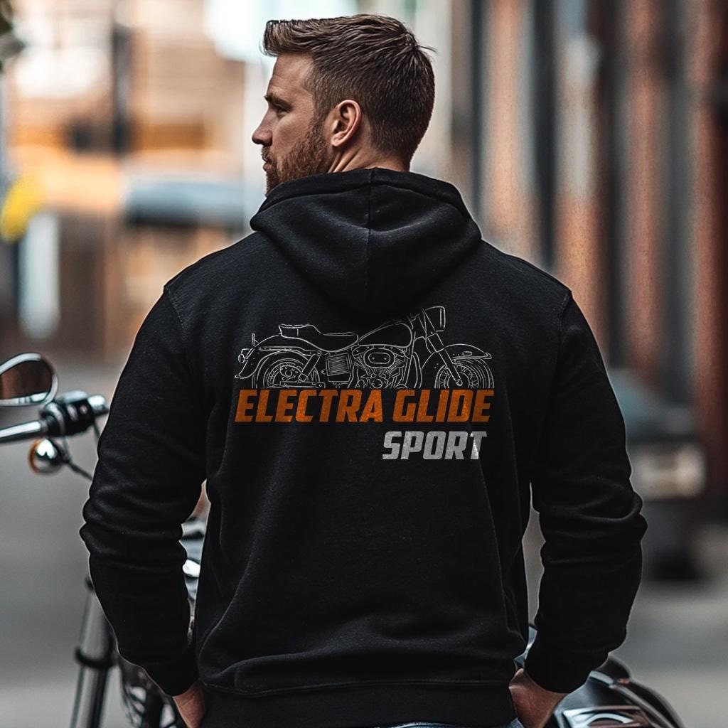 Harley-Davidson Electra Glide Sport FLHS Inspired Hoodie - Biker Motorcycle Sweatshirt