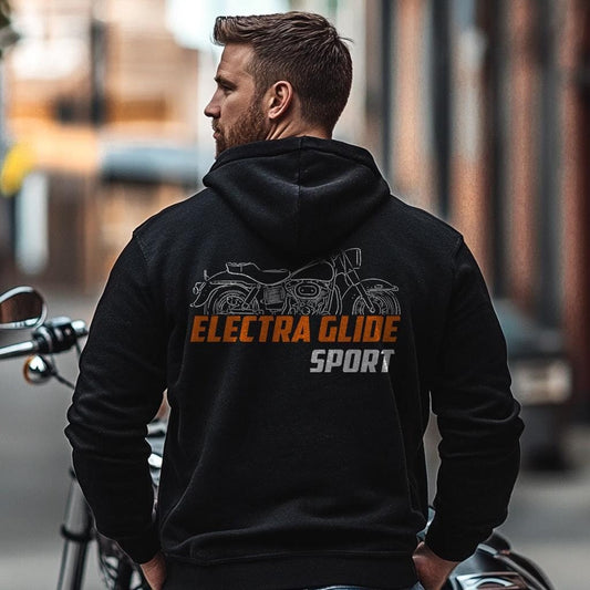 Harley-Davidson Electra Glide Sport FLHS Inspired Hoodie - Biker Motorcycle Sweatshirt