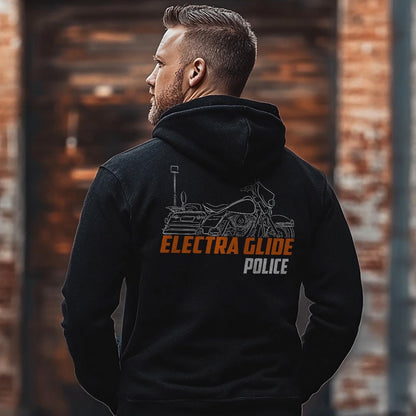 Harley-Davidson Electra Glide Police FLHTPI Inspired Hoodie - Biker Motorcycle Sweatshirt