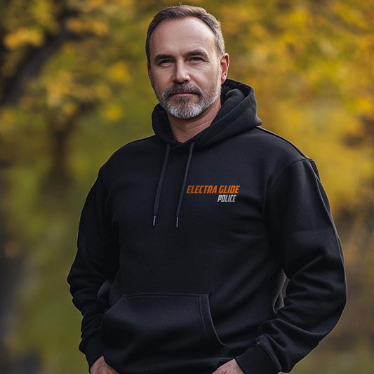 Harley-Davidson Electra Glide Police FLHTPI Inspired Hoodie - Biker Motorcycle Sweatshirt