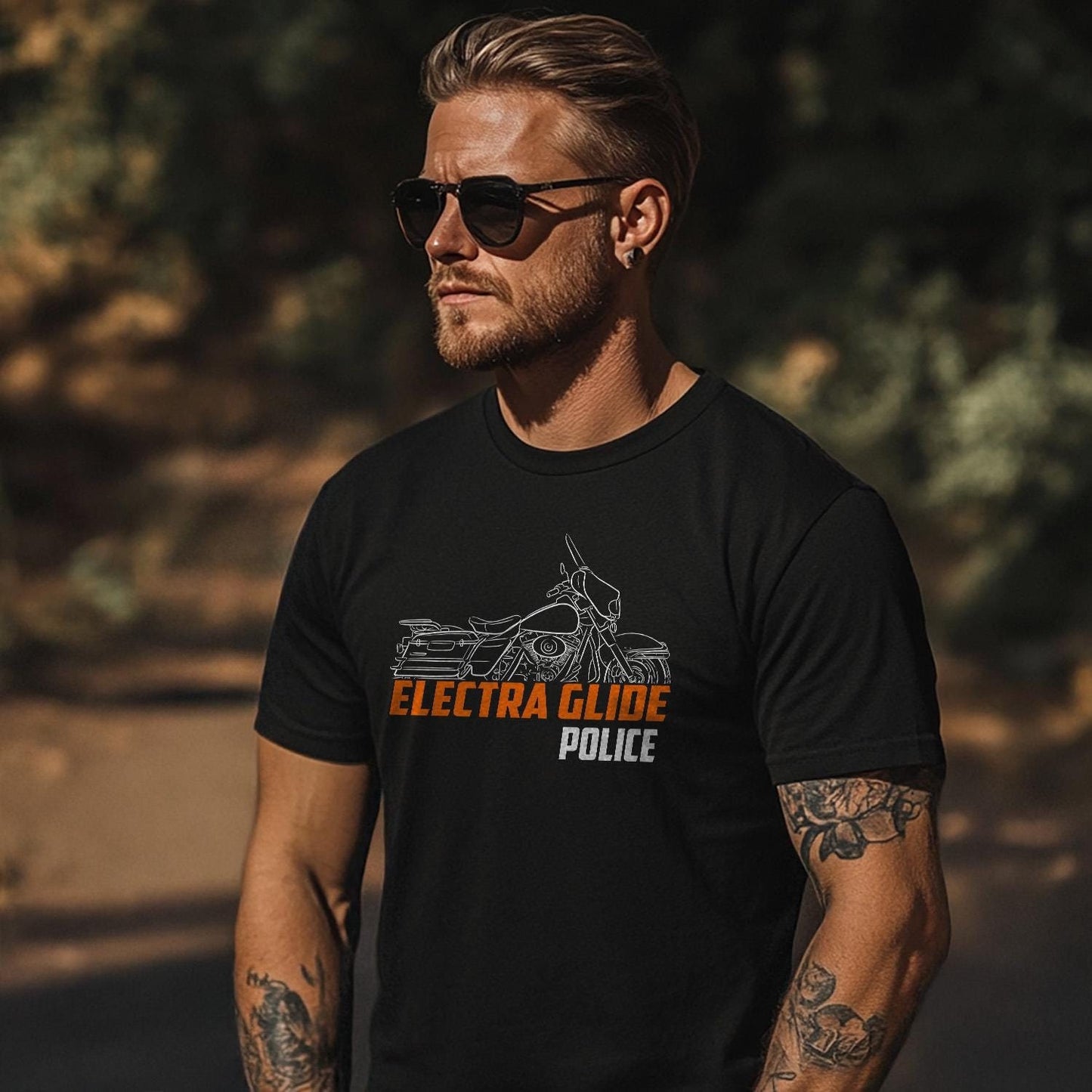 Harley-Davidson Electra Glide Police FLHTPEI 2006 Inspired T-Shirt - Biker Motorcycle Tee Shirt