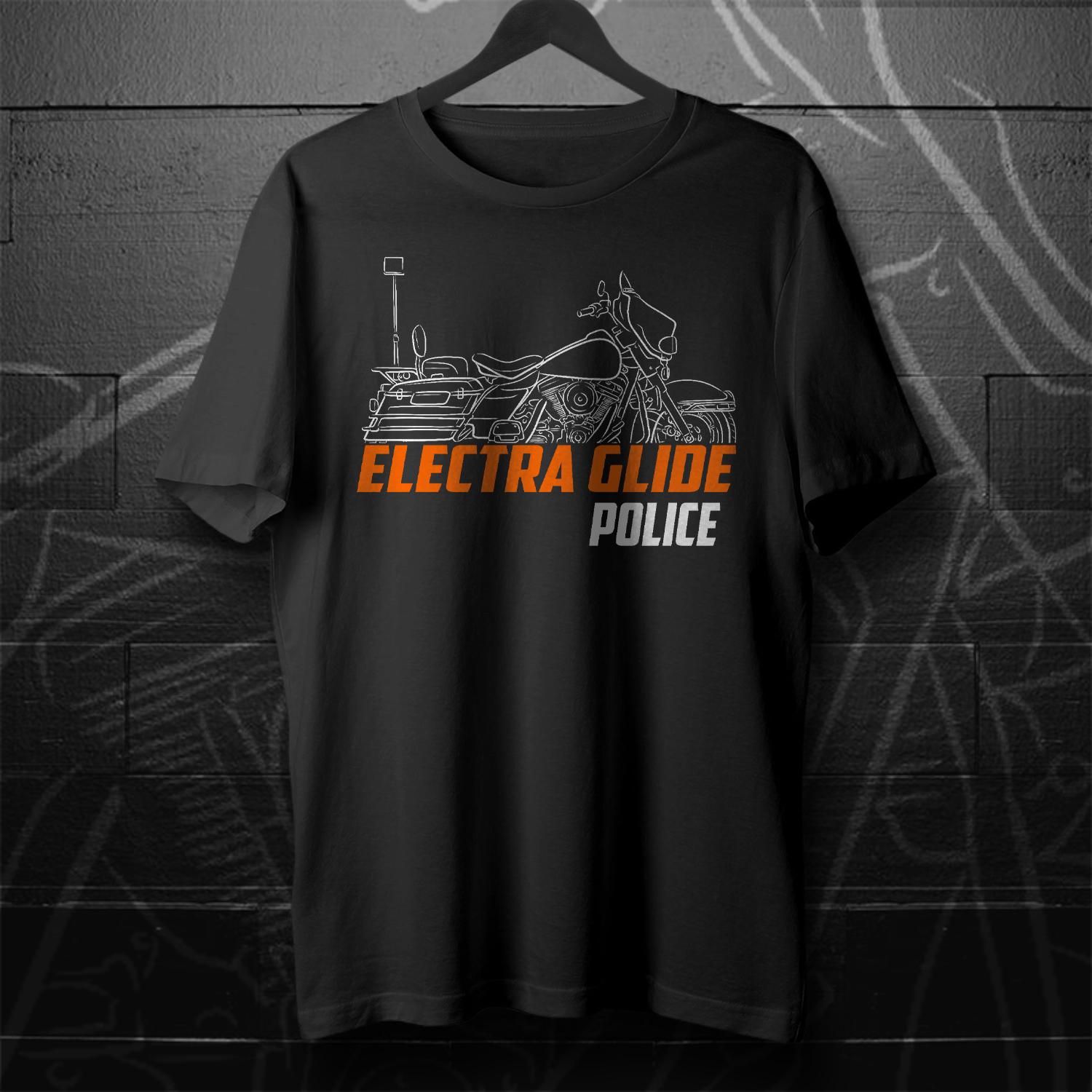 Harley-Davidson Electra Glide Police FLHTPI Inspired T-Shirt - Biker Motorcycle Tee Shirt