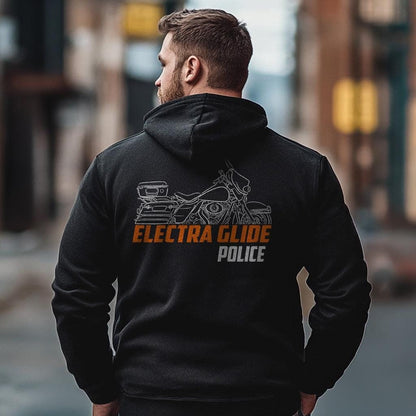 Harley-Davidson Electra Glide Police FLHTP Inspired Hoodie - Biker Motorcycle Sweatshirt