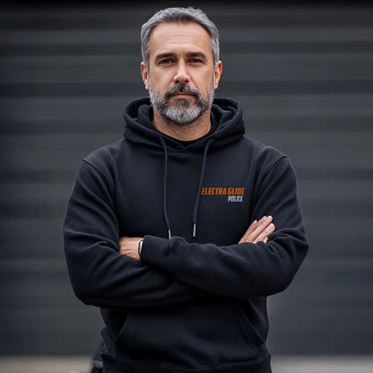 Harley-Davidson Electra Glide Police FLHP-80 Inspired Hoodie - Biker Motorcycle Sweatshirt