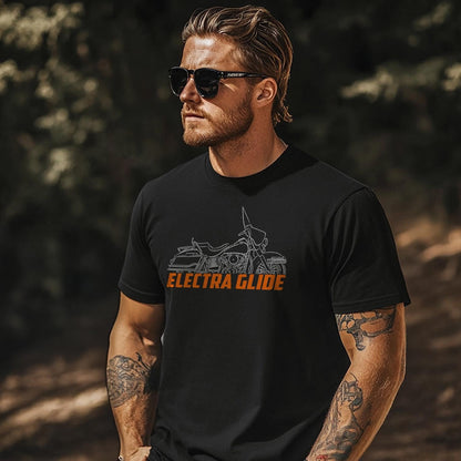 Harley-Davidson Electra Glide FLH-80 Inspired T-Shirt - Biker Motorcycle Tee Shirt
