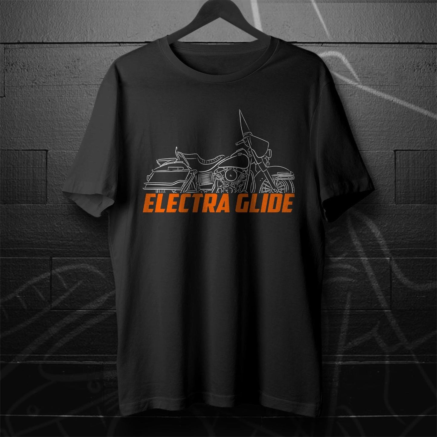 Harley-Davidson Electra Glide FLH-80 Inspired T-Shirt - Biker Motorcycle Tee Shirt