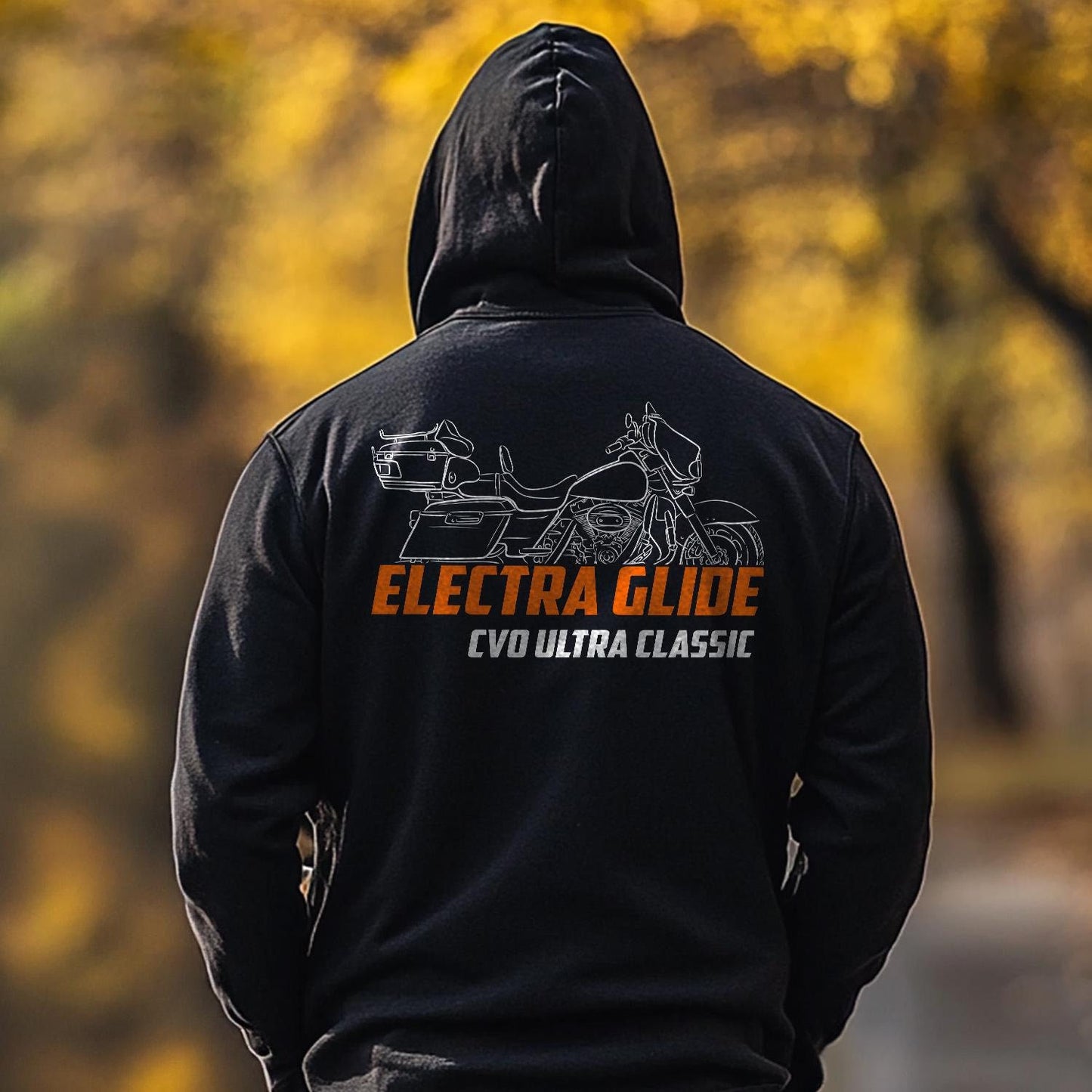 Harley-Davidson Electra Glide CVO Ultra Classic FLHTCUSE Inspired Hoodie - Biker Motorcycle Sweatshirt