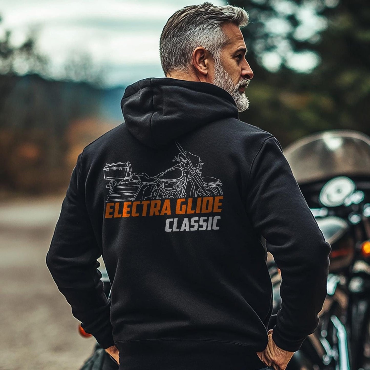 Harley-Davidson Electra Glide Classic FLHTC & FLHTCI Inspired Hoodie - Biker Motorcycle Sweatshirt
