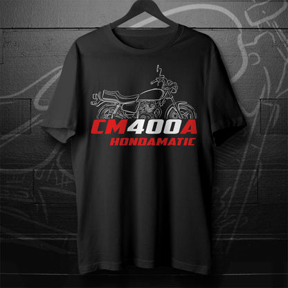 Honda CM400A Hondamatic | C | E & T Inspired T-Shirt - Motorcycle Tee Shirt