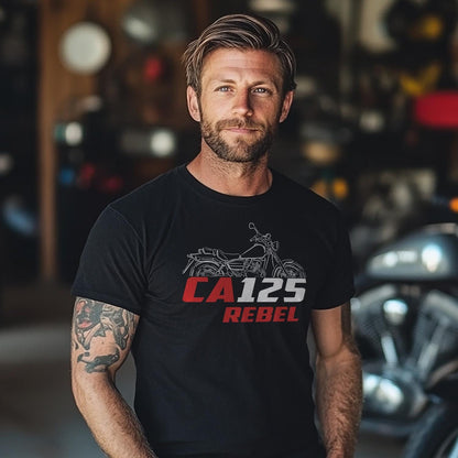 Honda CA125 Rebel T-Shirt - Motorcycle Tee Shirt