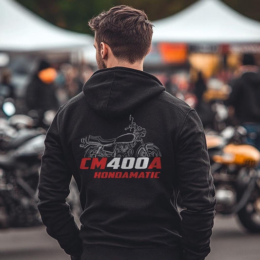 Honda CM400A Hondamatic | C | E & T Inspired Hoodie - Motorcycle Sweatshirt