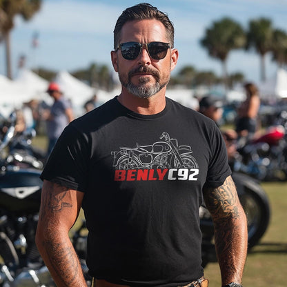 Honda C92 Benly Inspired T-Shirt - Motorcycle Tee Shirt