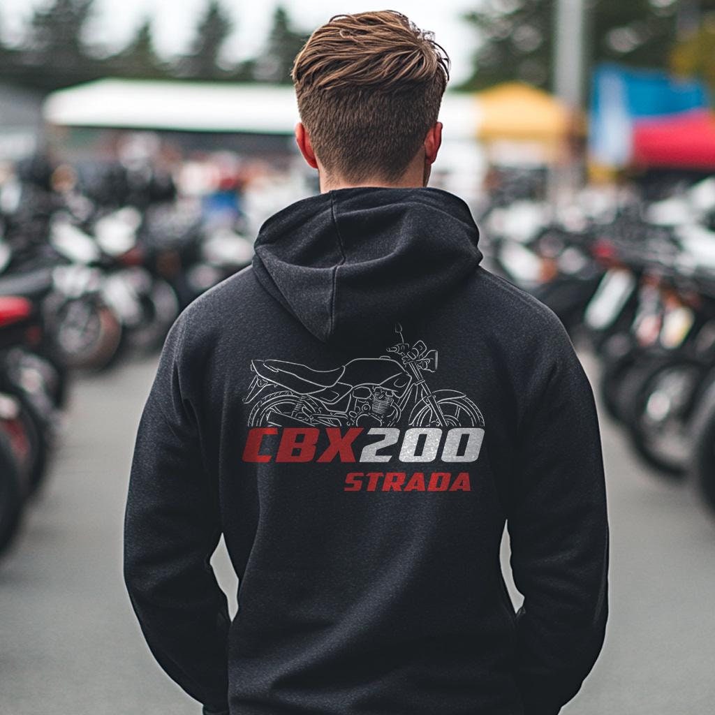 Honda CBX200 Strada Inspired Hoodie - Motorcycle Sweatshirt